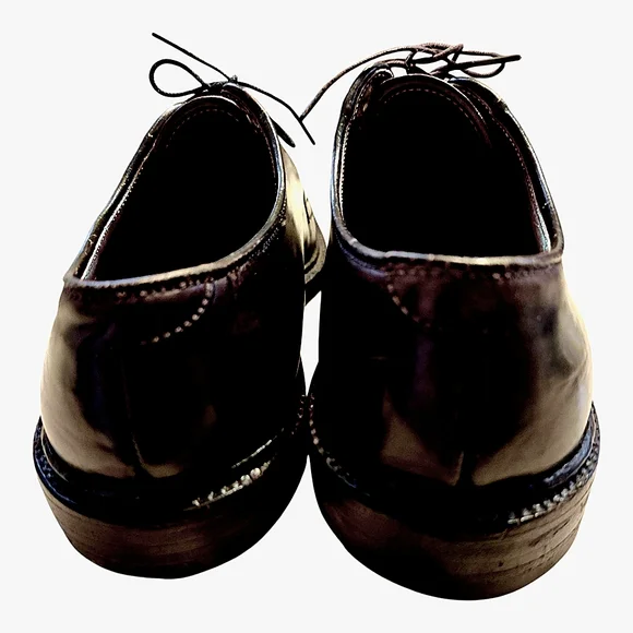ALDEN 990 Plain Toe Blucher (Color 8 Shell Cordovan) Leather Mens Shoes;Sz 7 B/D - Picture 3 of 6